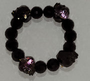 Skull Glass Bead Bracelet