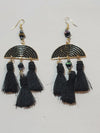 Black Tassel Earrings