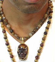 Brown Skull Necklace