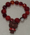 Red Bear Valentines Bracelet